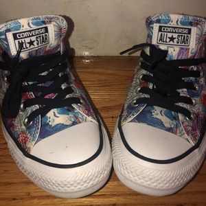 Converse with floral pattern